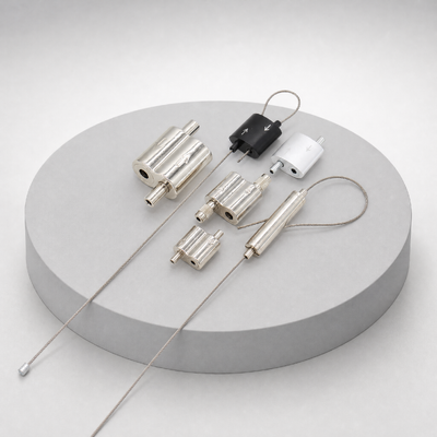 Pendant Lighting Cable Gripper with Secure Locking Design Wire Gripper for Commercial Lighting Suspension Cable