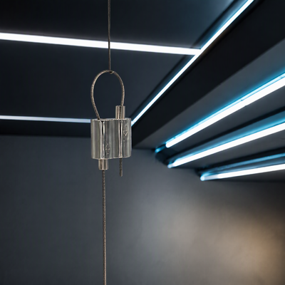 Lighting Suspension Hardware Cable Gripper for Custom Fixtures Gripper T-Grid Ceiling Hanging Kit Adjustable Cable
