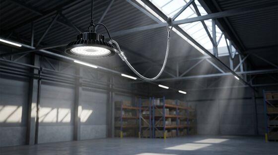 1.0mm Wire Rope Sling Safety Lanyard Loop Eye LED High Bay Light Anti-drop Cable