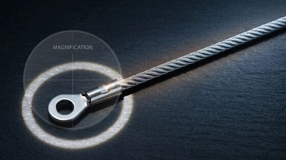 1.5mm Wire Rope Sling Safety Lanyard Loop Eye LED Wall Washer Light Anti-drop Cable