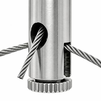 Suspension Cable Gripper M5 Heavy Load Brass Side Exit Exhibition Hanging Anchor