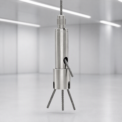 Stainless Steel Side Exit Cable Gripper Y-Split Wire Rope Hanging Fitting