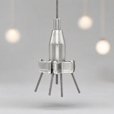 Stainless Steel Side Exit Cable Gripper Y-Split Wire Rope Hanging Fitting