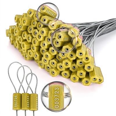 SS-013-1200 Flat Rectangular Double Chamber Cable Security Seal 1200mm Steel Wire Rope Rail Tank Car Hatch Lock