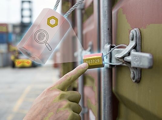 SS-013-1200 Flat Rectangular Double Chamber Cable Security Seal 1200mm Steel Wire Rope Rail Tank Car Hatch Lock