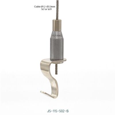 Compact Brass Hook Gripper Safety Latch Custom Plating Store Display Rack Hanging for Retail Chain Store