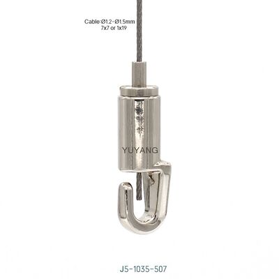 Compact Brass Hook Gripper Safety Latch Custom Plating Store Display Rack Hanging for Retail Chain Store
