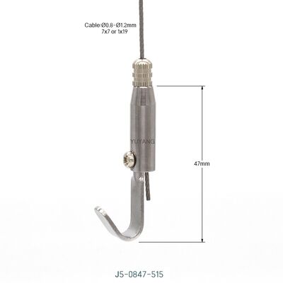 Brass Hook Cable Gripper Safety Lock Gate Anti-Drop Suspension for LED Pendant Lighting Projects