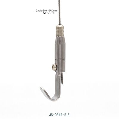 Corrosion Resistant Nickel Plated Brass Hook Gripper Indoor Lighting Project Suspension for Ceiling Installation
