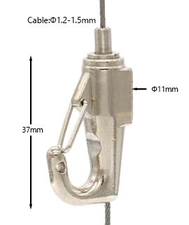 Tool-Free Adjustable Hook Gripper Snap Hook Quick Release Exhibition Stand Hanging for Trade Show Display