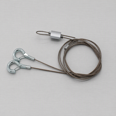 Tool Free Adjustable HVAC Hanging Kit 1.5mm Steel Cable Push Pin Lock Reusable Gripper