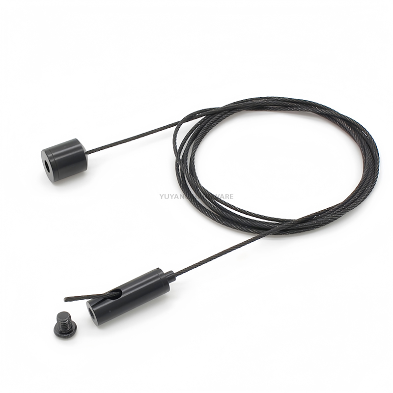 Ms Ciling Wire Rope Black Wire Rope Suspension Kit - Custom Ceiling Hanging Cable