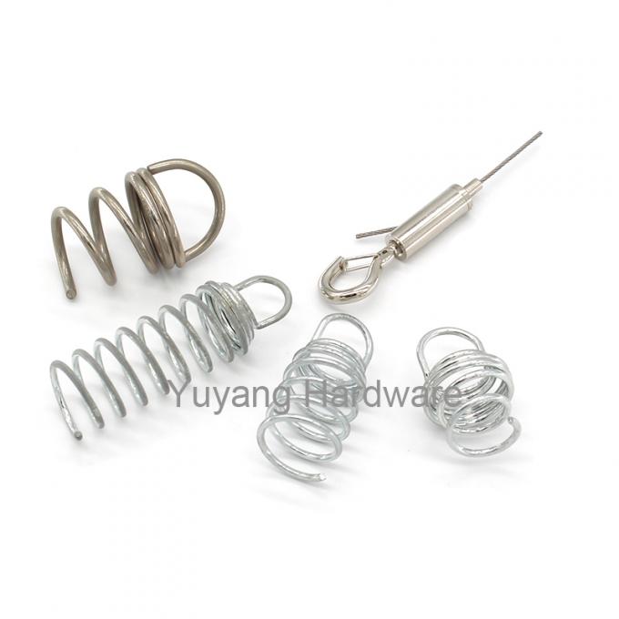 Overhead Spring Cable Support Steel Cable Suspension Kits Ceiling Wire Hanging Kit With Spring For ...